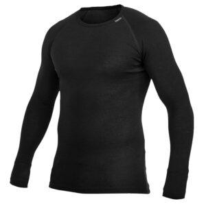 Lite Crewneck unisex schwarz - WOOLPOWER